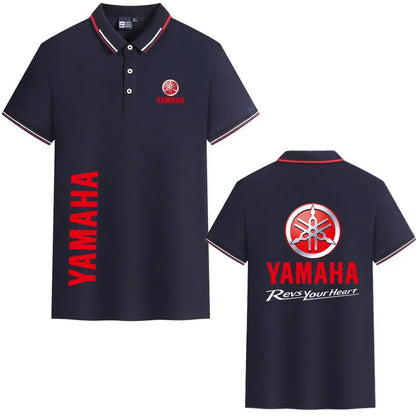 motorcycle Racing collared Yamaha POLO shirt cycling suit for men and women summer top short-sleeved T-shirt motogp fan clothing