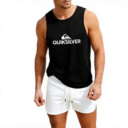 Gym Tank Top Running Sleeveless Shirt Fitness Workout Vest Men Basketball Jersey Training Bodybuilding Workout Stringer Singlets