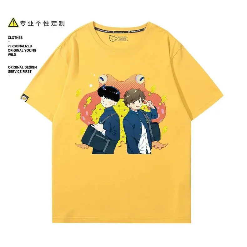 Go for It, Nakamura! Nakamura Okuto Hirose Aiki T-Shirt Cartoon Printed Top Summer Anime Cosplay Outfit Gift Men Women Halloween