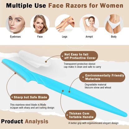 15 Multifunctional Facial Trimming Set, Suitable for Both Women And Men - Eyebrow Trimmer with Safety Cover, Suitable for Eyebro