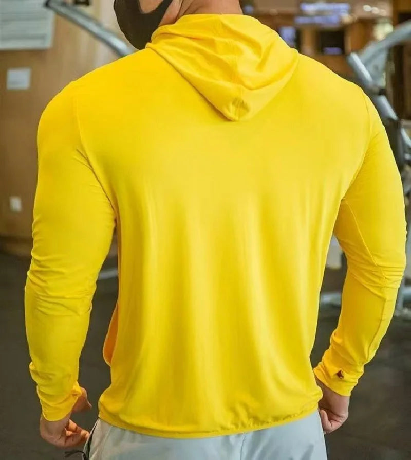2026 Men's Quick Dry Basketball Running Jackets zipper Sports Coat cardigan Hooded Tops Mesh breathable Men Fitness jacket