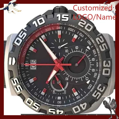 A1212 Store Customized Watches 43mm Men's Sports Watch 904L Stainless Steel Quartz Movement