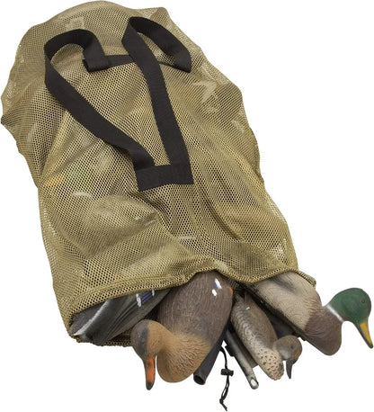 Mesh Decoy Bag, Fits 24 Standard Duck Decoys, 52"L x 30"W, Olive