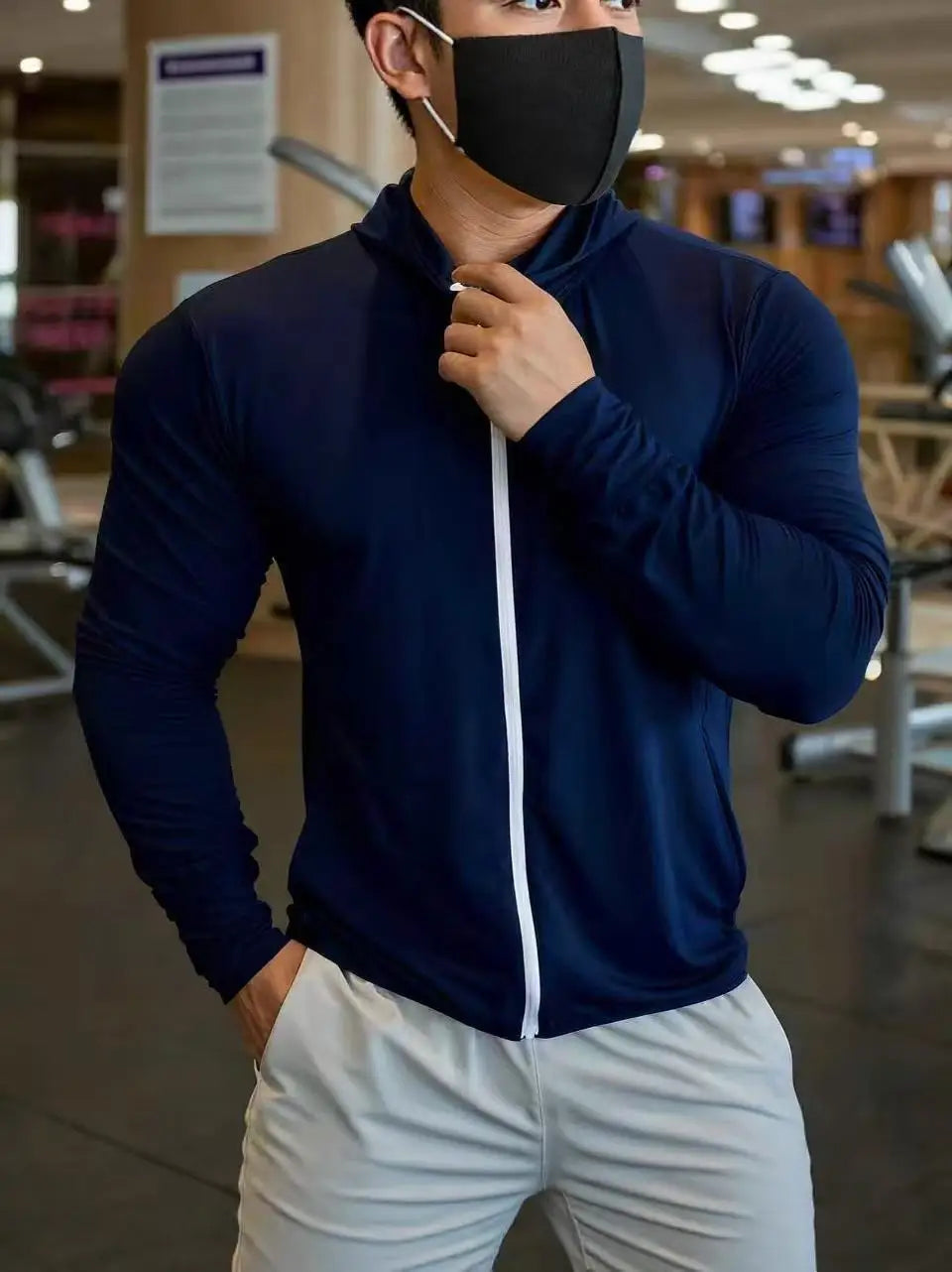 2026 Men's Quick Dry Basketball Running Jackets zipper Sports Coat cardigan Hooded Tops Mesh breathable Men Fitness jacket