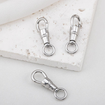 2pcs 1pcs Stainless Steel Bag Key Chain Hook Clasps Lobster Clasp Hooks Connectors for DIY Jewelry Making Supplies Accessories