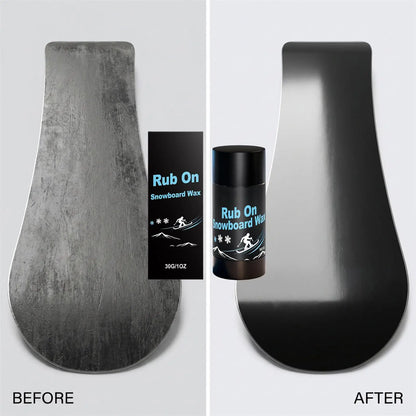 30g Rub-On Ski & Snowboard Wax Portable Easy to Use Friction Reducer for Indoor Outdoor Winter Sports Skiing Cross-Country