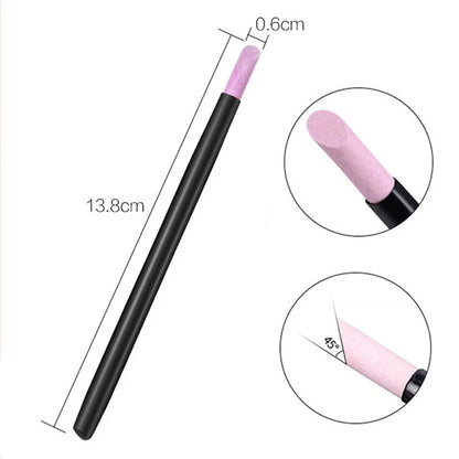 1/5PC Nails Art Quartz Grinding Pen Nail Cuticle scissors Dead Skin Remover UV Gel Polish Manicure Stick Files Accessories Tools