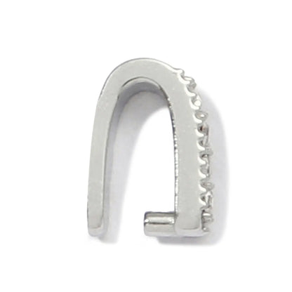5Pcs/Lot Stainless Steel Clips Clasps Rhinestone Pinch Clip Bail Connectors For DIY Jewelry Findings Accessories