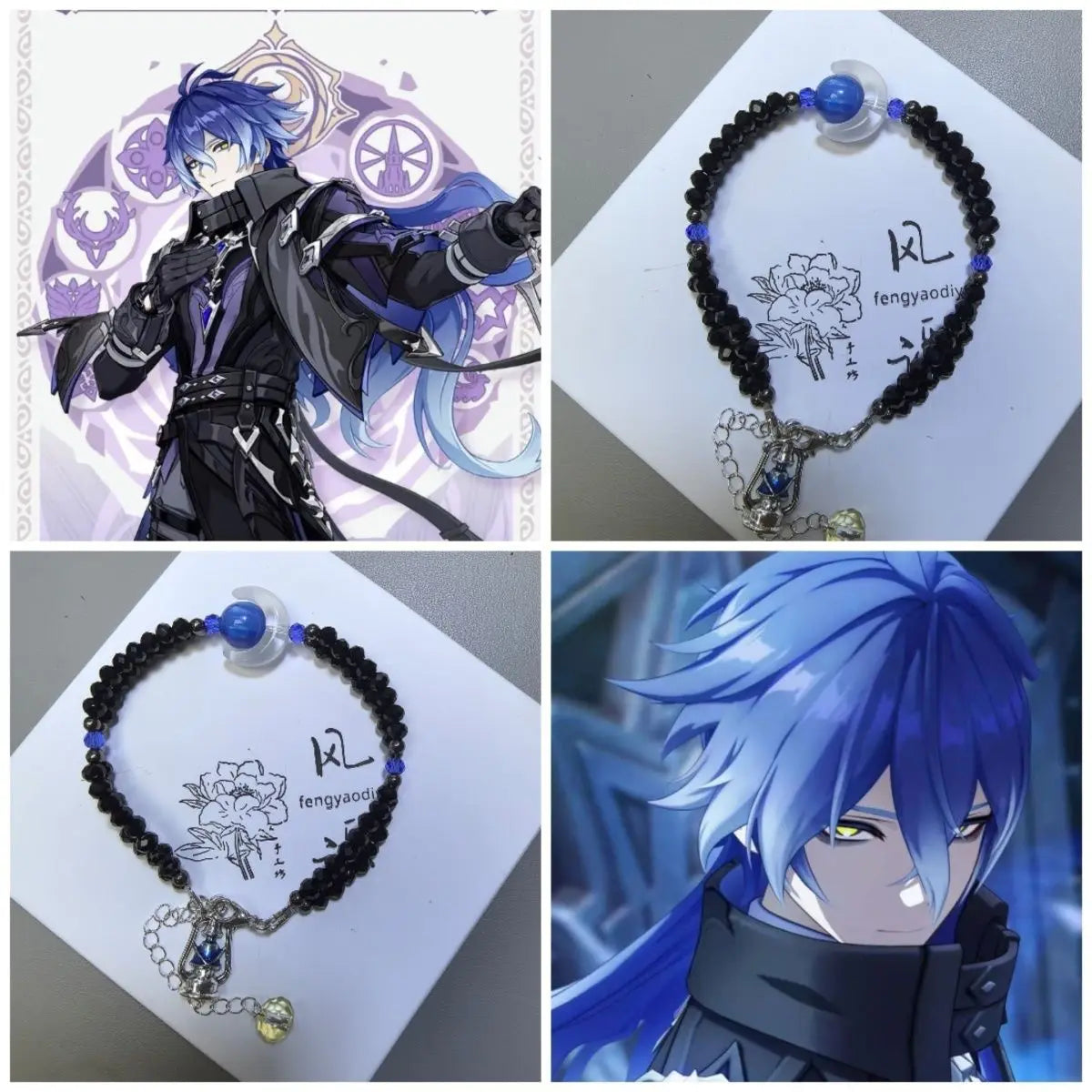 Genshin Impact Cute Cartoon Anime Flins  Bracelet Personality And Fashion Holiday Gift For Family And Friends Birthday Gift