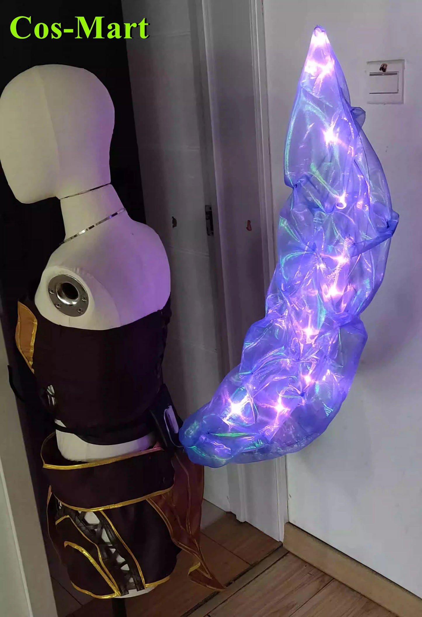 Cos-Mart Game LOL Ahri Tails Cosplay Costume The Nine-Tailed Fox Fashion Party Role Play Clothing Hallowmas