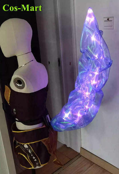 Cos-Mart Game LOL Ahri Tails Cosplay Costume The Nine-Tailed Fox Fashion Party Role Play Clothing Hallowmas