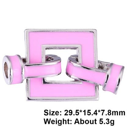 Juya Handmade Decorative Flower Connector Fastener Lock Hooks Clasps Accessories For DIY Women Fashion Needlework Jewelry Making