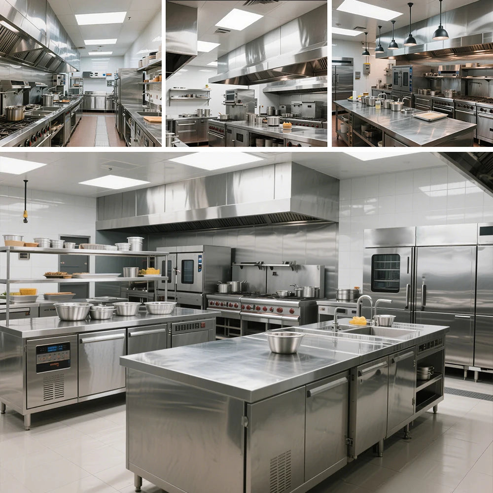 Premium Hotel Restaurant Kitchen Equipment Set Including Buffet Supplies And Commercial Cooking Machinery