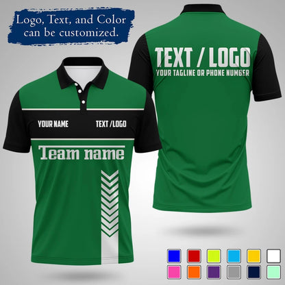 Personalized Sports Polo Shirt Custom Name And Logo Printed Quick Drying Short Sleeve Jersey For Team Uniform Outdoor Activities