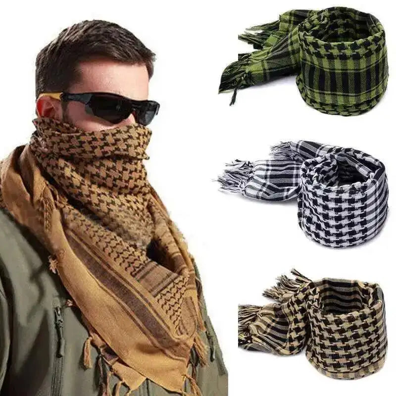 Arafat arab scarf shawl Handsome Keffiyeh Kafiya Lightweight Military Shemagh palestine Man Stripe Scarf With Tassels Soft Warm