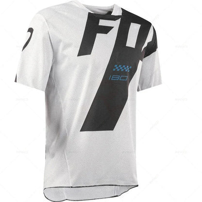 Enduro Cycling Jersey Short Sleeve DH Motocross Downhill Suit Bmx Mountain Bike Riding Jersey Camiseta Mtb Breathable Shirt