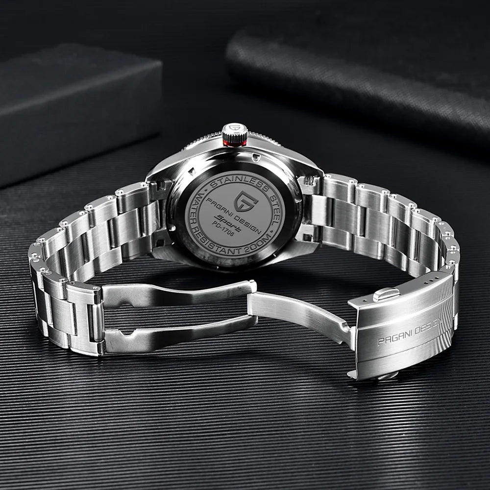 Pagani design BB40 men's mechanical watch GMT men's automatic watch gift box top brand Sapphire luminous 20BAR clock reloj 2026