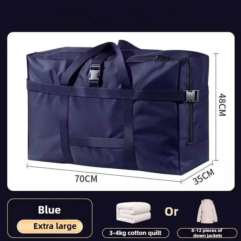 Extra Large Travel Duffle Bags Foldable Oxford Moving Tote Airline Checked Luggage Waterproof Storage Water Resistant Heavy Duty