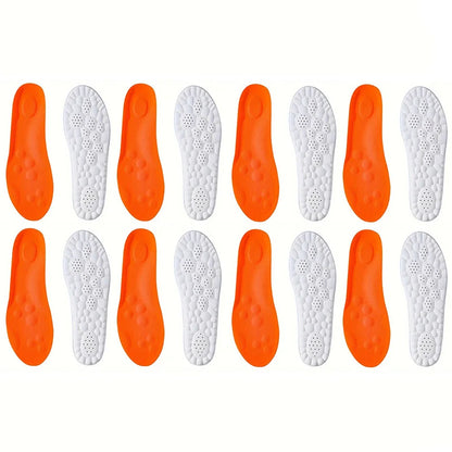 1Pair/2Pairs/4Pairs High Elasticity Latex Sport Insoles Soft Shoe Pads Arch Support Orthotic Insoles Breathable Deodorant Insole