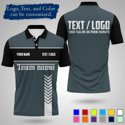 Personalized Sports Polo Shirt Custom Name And Logo Printed Quick Drying Short Sleeve Jersey For Team Uniform Outdoor Activities