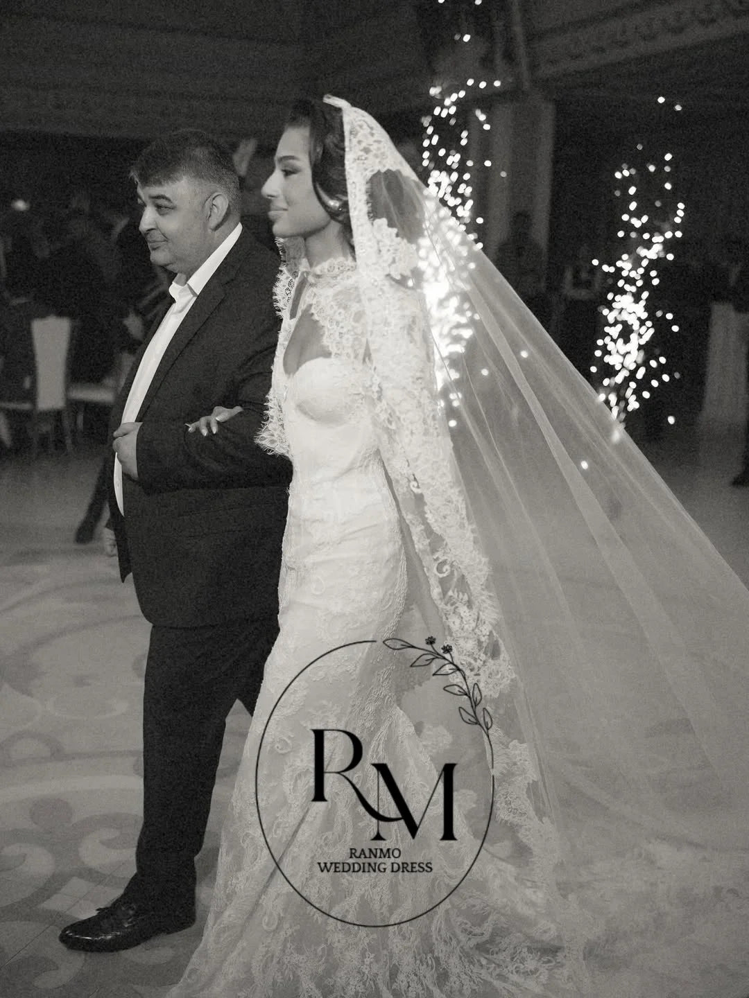 Ranmo Exquisite Mermaid Wedding Dress High Neck Full Sleeve 2026 Lace Bridal Gown Lace Court Train Customized Vestidos De Novia