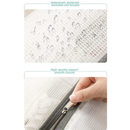 Tall Boot Storage Bags with Clear PVC Window Breathable Dustproof Organizer Prevent Slouching for Knee High Shoes Closet Women