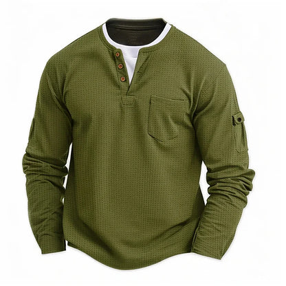 New Spring and autumn men long-sleeved solid color shirt, stand-up collar comfortable button-down fashionable slim shirt S-2XL