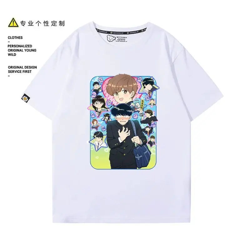 Go for It, Nakamura! Nakamura Okuto Hirose Aiki T-Shirt Cartoon Printed Top Summer Anime Cosplay Outfit Gift Men Women Halloween