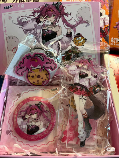 In Stock Official Game Wuthering Waves New Collab GALBRENR Phoebe QIUYUAN Lupa Cosplay Badge Storage Box Acrylic Stand Pendant