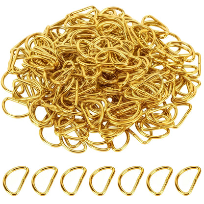 30/60/100Pcs D-ring buckle stainless steel semi-circular D-ring adjustable hardware bag belt process DIY accessories