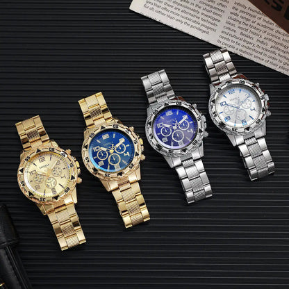 1PC Surprise Mystery Watch Blind Box-Men Business Watches Fashion Arabic Dial Steel Band Male's Quartz Watch Reloj Hombre