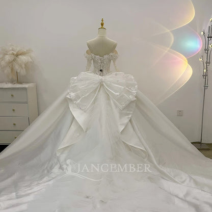 Customized Appliques Wedding Dresses For Women 2025 Bride Romantic Lace Sleeveless Boho Bridal Gown New vestidos de novia boda