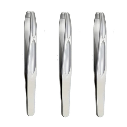Stainless Steel Round Head Tweezers Eyebrow Tweezers Hair Removal Tweezers Suitable for Men and Woman Gifts