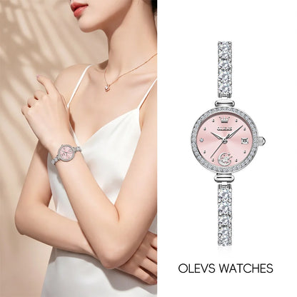 OLEVS 2998 Brand original authentic watch for woman Gift Box Bracelet simple quartz women's Watch