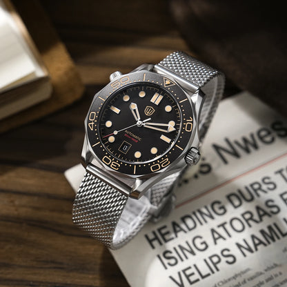 Watchdives WD007 V4 Automatic Dive Watch 200M Waterproof PT5000 Movement Titanium Case Sapphire Crystal Mens Watch With Gift