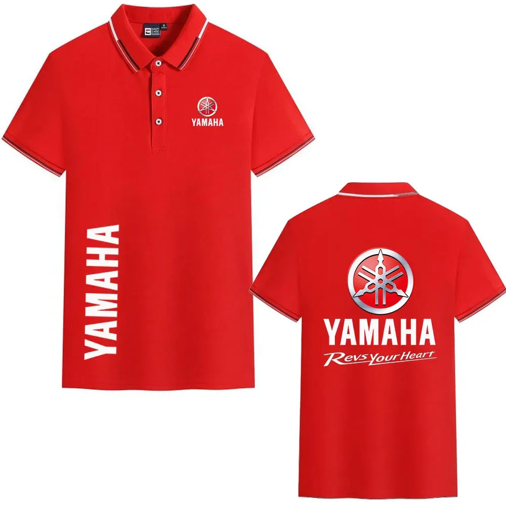 motorcycle Racing collared Yamaha POLO shirt cycling suit for men and women summer top short-sleeved T-shirt motogp fan clothing