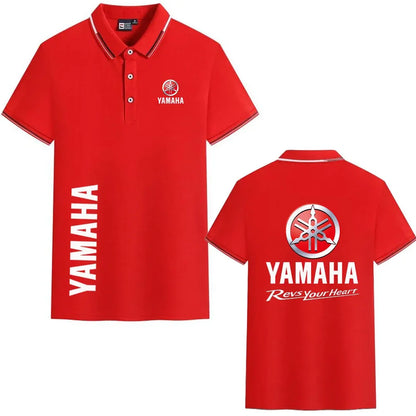 motorcycle Racing collared Yamaha POLO shirt cycling suit for men and women summer top short-sleeved T-shirt motogp fan clothing