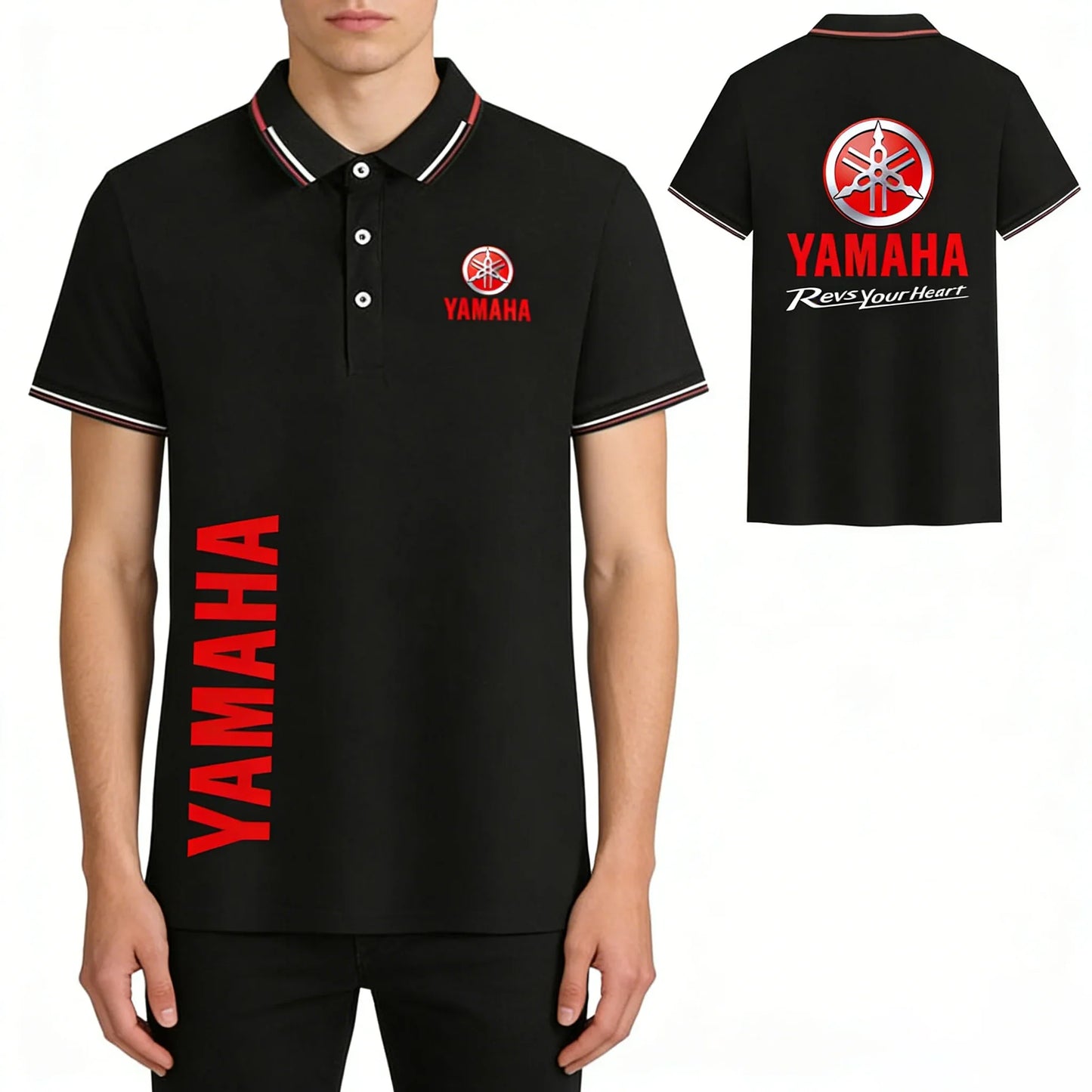 motorcycle Racing collared Yamaha POLO shirt cycling suit for men and women summer top short-sleeved T-shirt motogp fan clothing