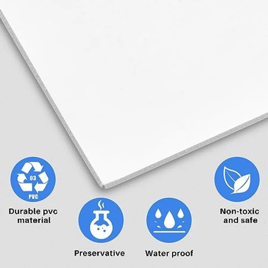 6 Pcs 2Feet X 2Feet Drop Ceiling Tiles PVC Smooth Ceiling Panel Easy Drop in Installation for Waterproof Washable and Fire Rate