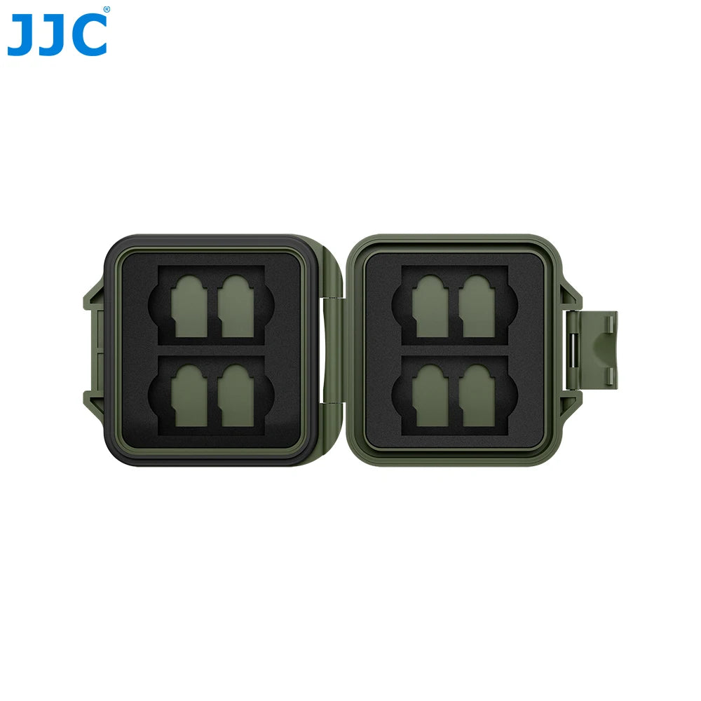 JJC Memory Card Case for 8 TF Card MicroSD Card 4 SD Card Memoria Card Storage Case Shell Organizer Ultra-Thin Waterproof