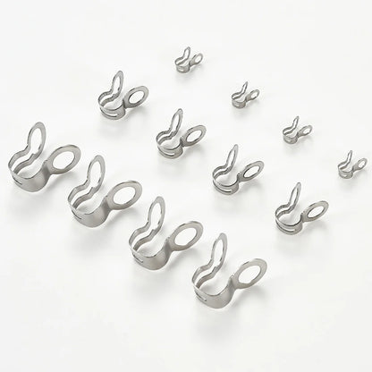30Pcs Stainless Steel Ball Chain Connector Clasps Fit for 2.0/2.4/3.2/4/5/6/8MM Ball Chain End Cap Knot Cover For Jewelry Making