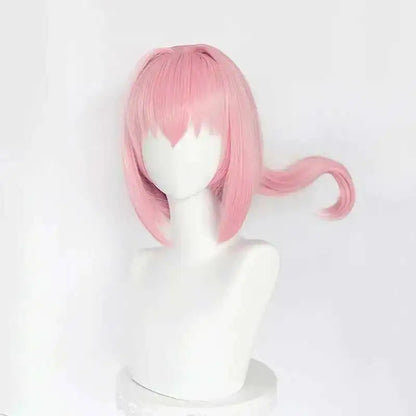 Uma Musume Haru Urara Cosplay Wig Uma Musume Pretty Derby Pink Ponytail Wig Heat Resistant Synthetic Hair Halloween Party