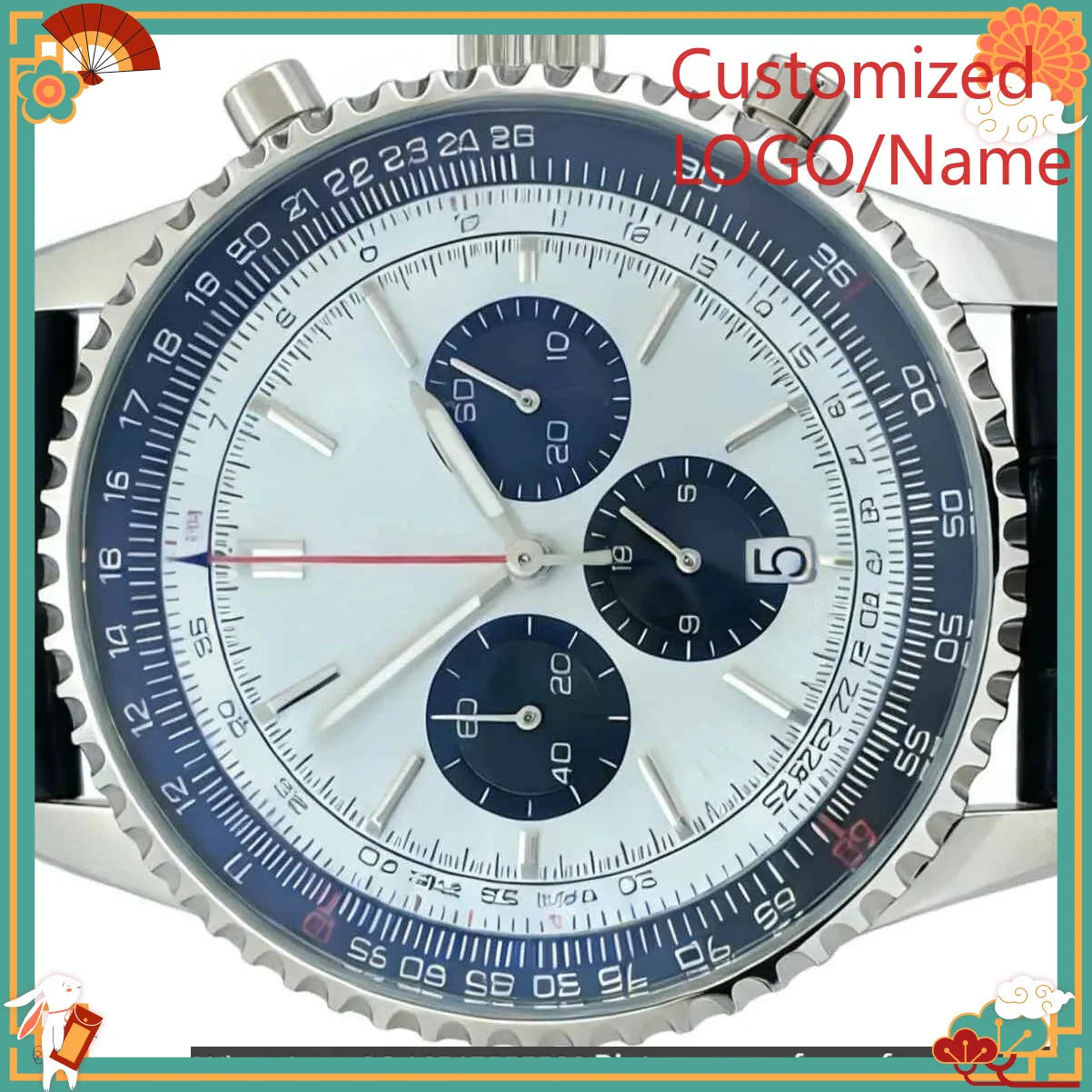 DONG Store 45mm Men's Quartz Movement 904l Stainless Steel  Luxury Watches-b Customized Watch