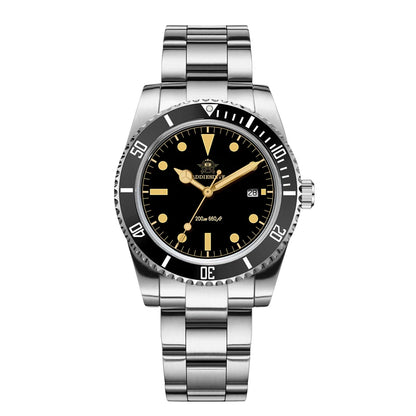 ADDIESDIVE 39mm Hot Watch For Men Display Calendar C3 Green Luminous 20Bar Waterproof Quartz Dive Watch