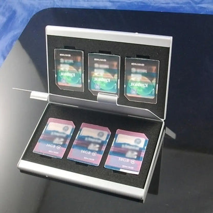 Memory Card Protecter Box Portable Memory Card Storage Box Organizer Accessories for SD/SDHC/MMC Cards