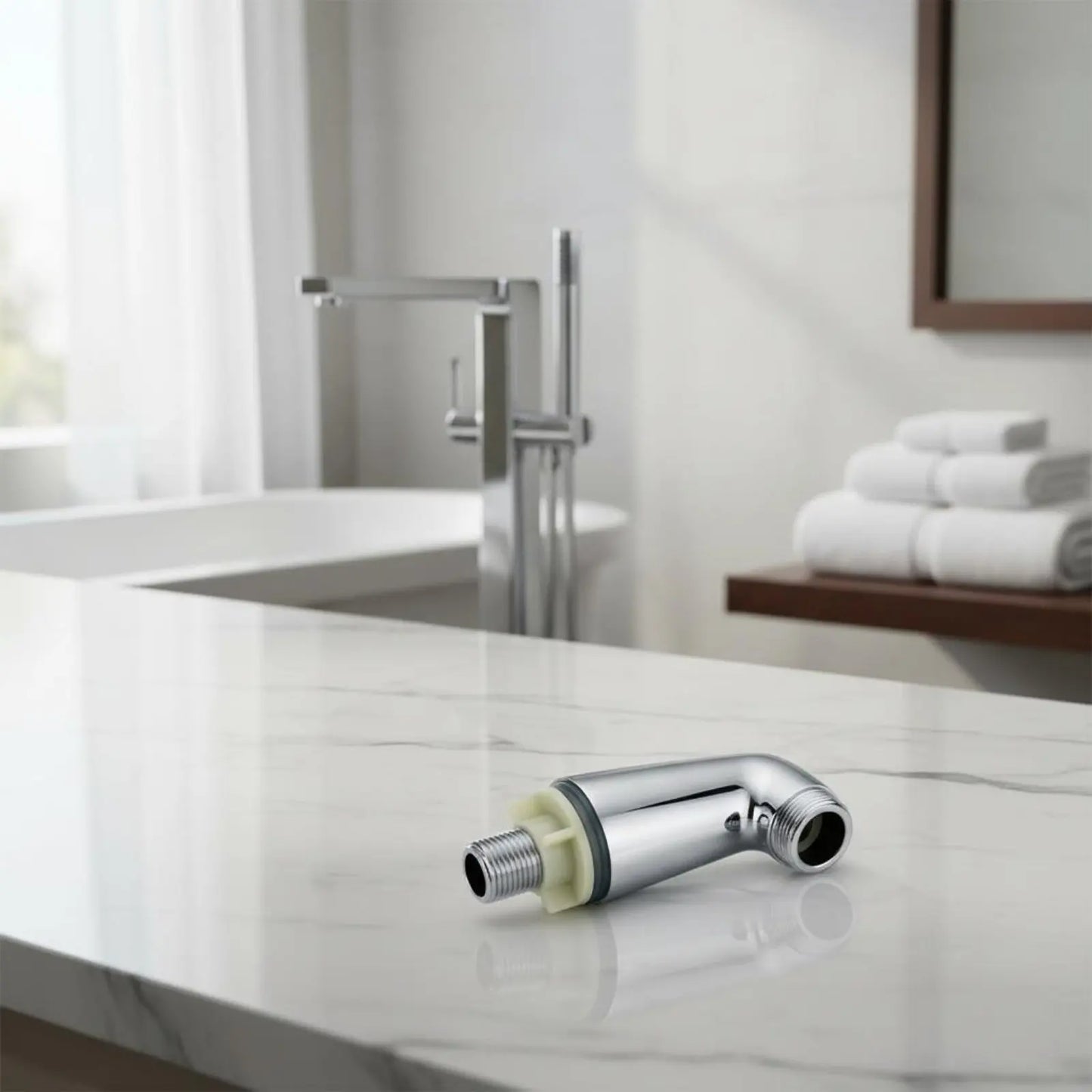 2 Pieces Bathtub Faucet Mounting Legs Silver-Toned Finish Plumbing Hardware for Bathroom