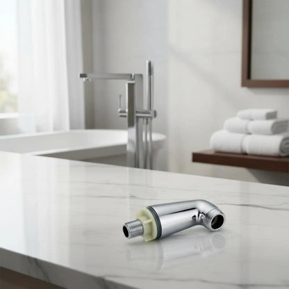 2 Pieces Bathtub Faucet Mounting Legs Silver-Toned Finish Plumbing Hardware for Bathroom