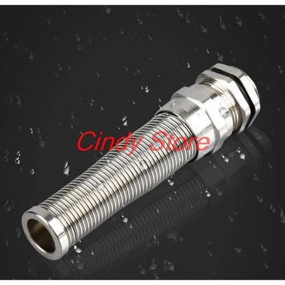 Metric Metal Cable Connector Gland with Spiral Strain Relief M10 M12 M14 M16 M18 M20 -M30 Stainelss Steel Gland for Anti Bending