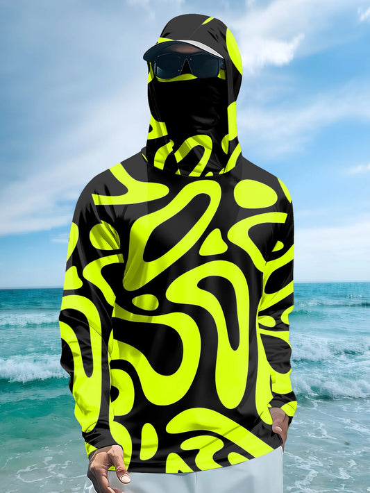 2026 Summer New Style Men's Long-Sleeved Shirt with 3D Pattern Print for Sporty and Casual Wear Comfortable and Soft