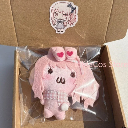 Anime PJSK Project Sekai Mizuki Akiyama Cute Bunny Plush Keychain Pendant Bag Charm Handmade Plushie Toy Pink Girl Birthday Gift